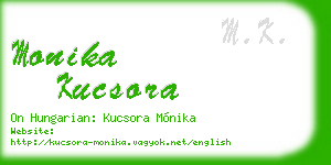 monika kucsora business card